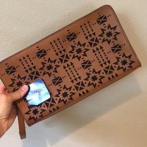 NWT Pendleton Laser Cut Large Clutch